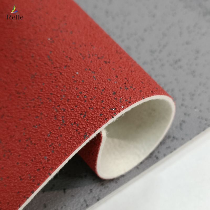 Glue xuống xe buýt sàn vinyl sàn an toàn thương mại với đồng nhất cảm thấy trở lại