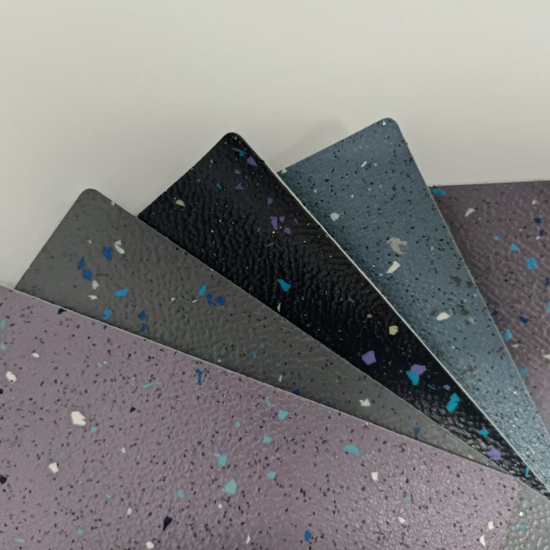 Glue xuống xe buýt sàn vinyl sàn an toàn thương mại với đồng nhất cảm thấy trở lại