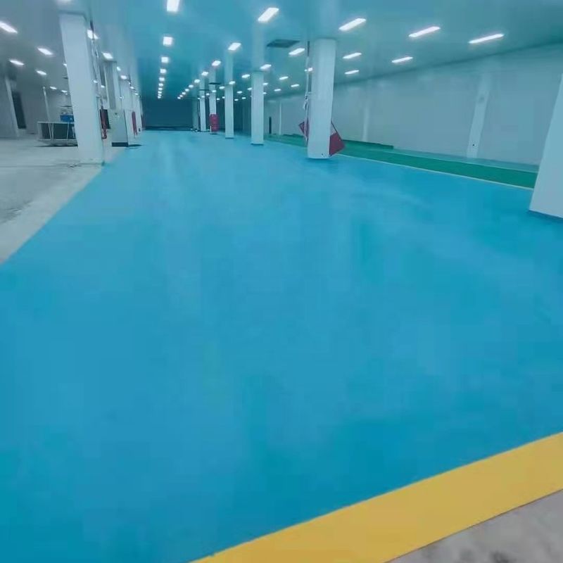 PVC Workshop Floor Covering 1.4mm Workshop Vinyl Flooring Màu xanh lá cây