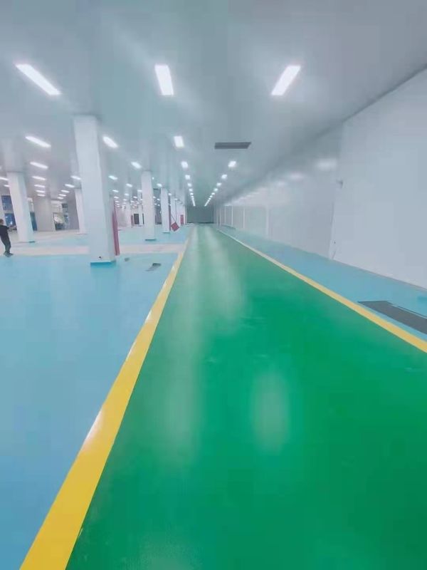 PVC Workshop Floor Covering 1.4mm Workshop Vinyl Flooring Màu xanh lá cây