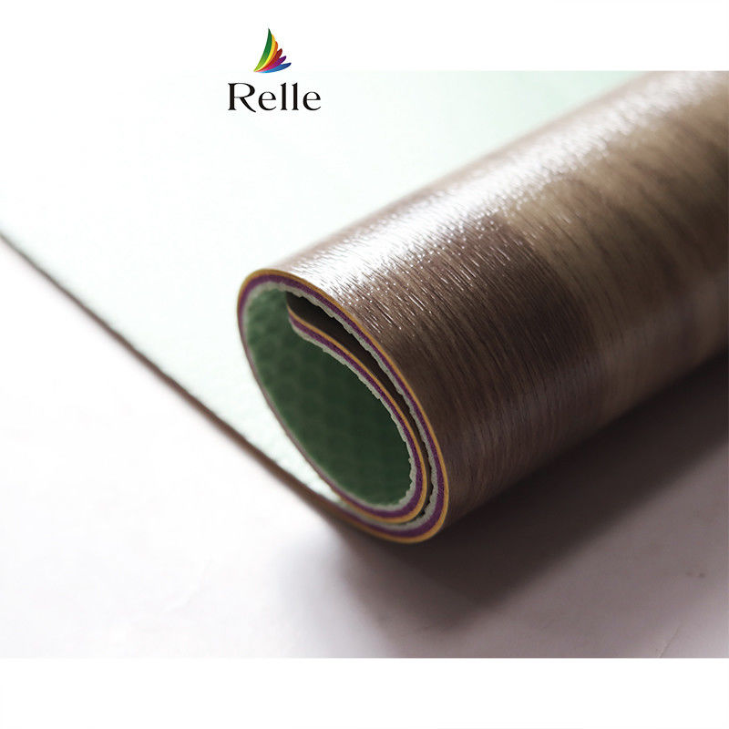 UV Lớp phủ Relle 4,5 mm không tiếng bọt nhựa sân bóng rổ gỗ PVC thảm sàn