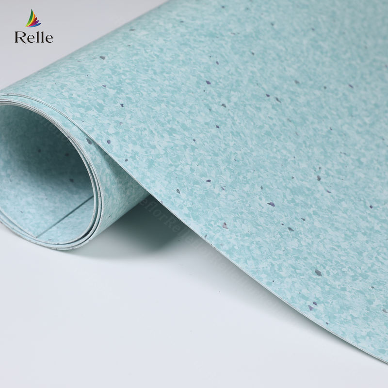 Sân bay tấm Linoleum sàn dầu lanh / Rosin phủ phủ sàn Lino màu xám