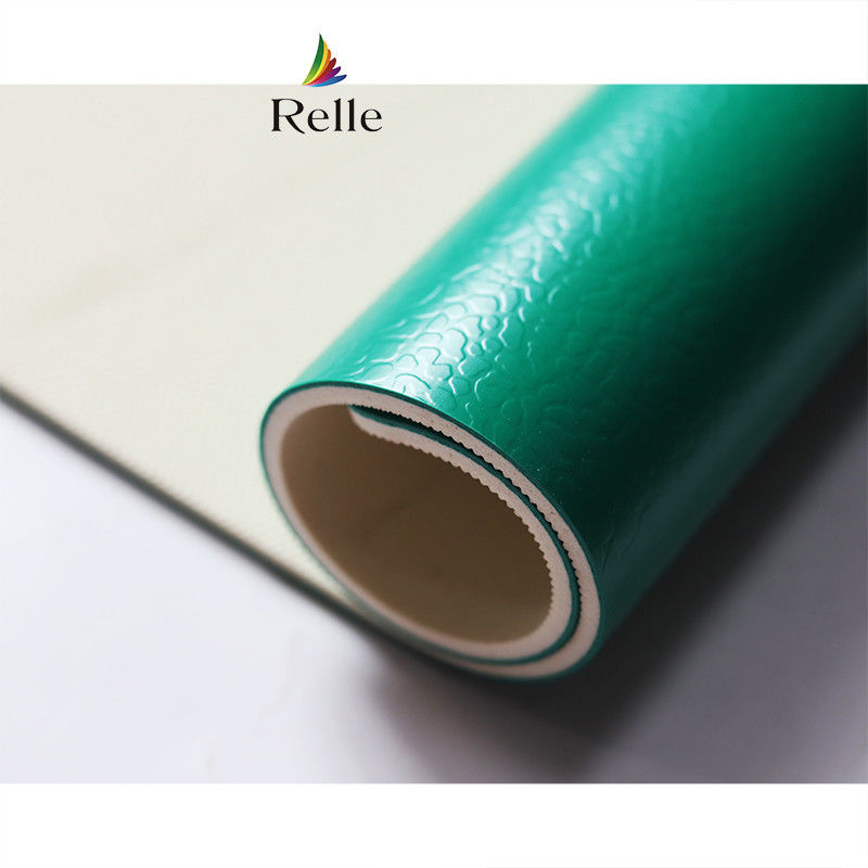 Indoor Relle 6mm Indoor Green Synthetic Badminton Court Flooring with Shock Absorption (Đầu sân bóng chày tổng hợp màu xanh lá cây trong nhà)