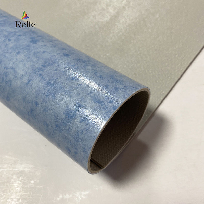 Bàn sàn vinyl màu trắng xám Roll Heterogeneous Vinyl Flooring For Oman
