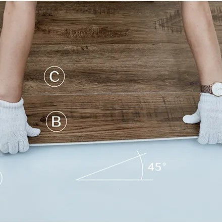 Relle SPC Click sàn ván 4mm 5mm 6mm 7mm Độ dày sàn SPC sang trọng