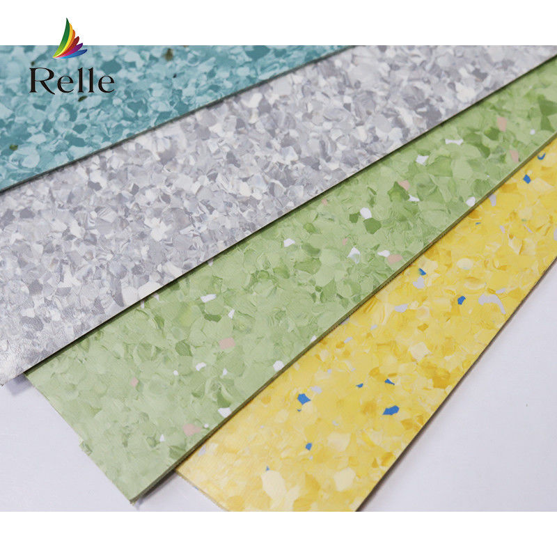 PUR Lớp phủ Relle Stock Lot PVC thân thiện với môi trường Vinyl nhẹ màu beige sàn chống tĩnh cho phòng thí nghiệm