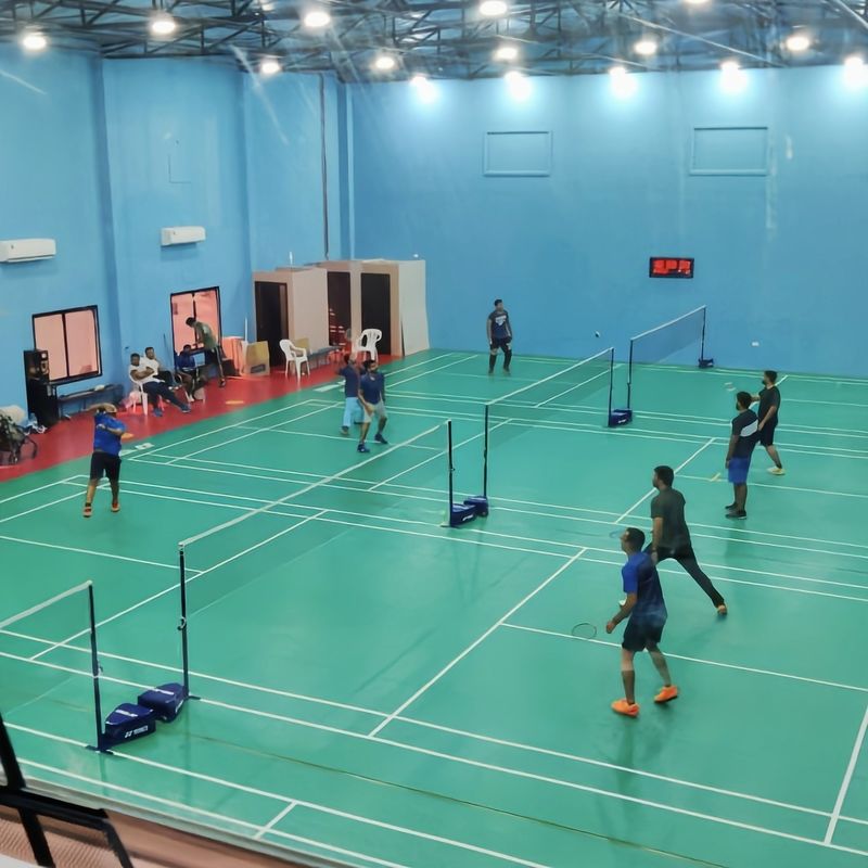 Glue Down Installation Relle PVC 6mm Indoor Badminton Carpet Floor Rolls for Sport (Đường sàn thảm badminton trong nhà)