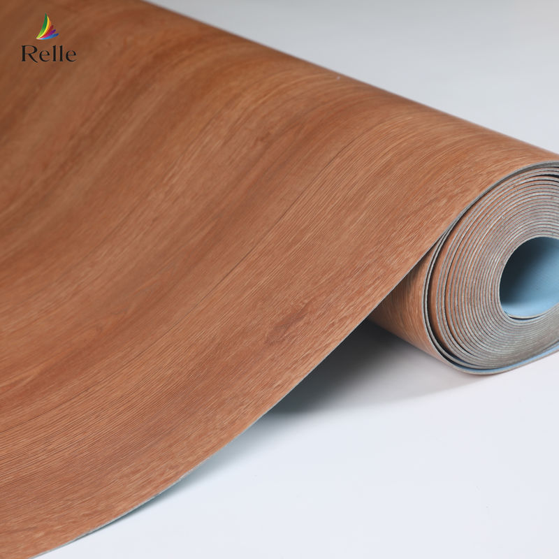 Thư viện siêu thị sàn không đồng nhất Vinyl Roll sàn màu đen CE / SGS / ISO9001