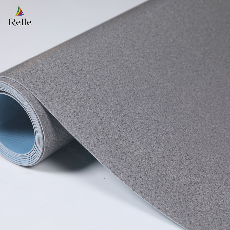 2mm dày PVC vật liệu khô trở lại nhựa Vinyl sàn cuộn cho trong nhà trong tòa nhà cao