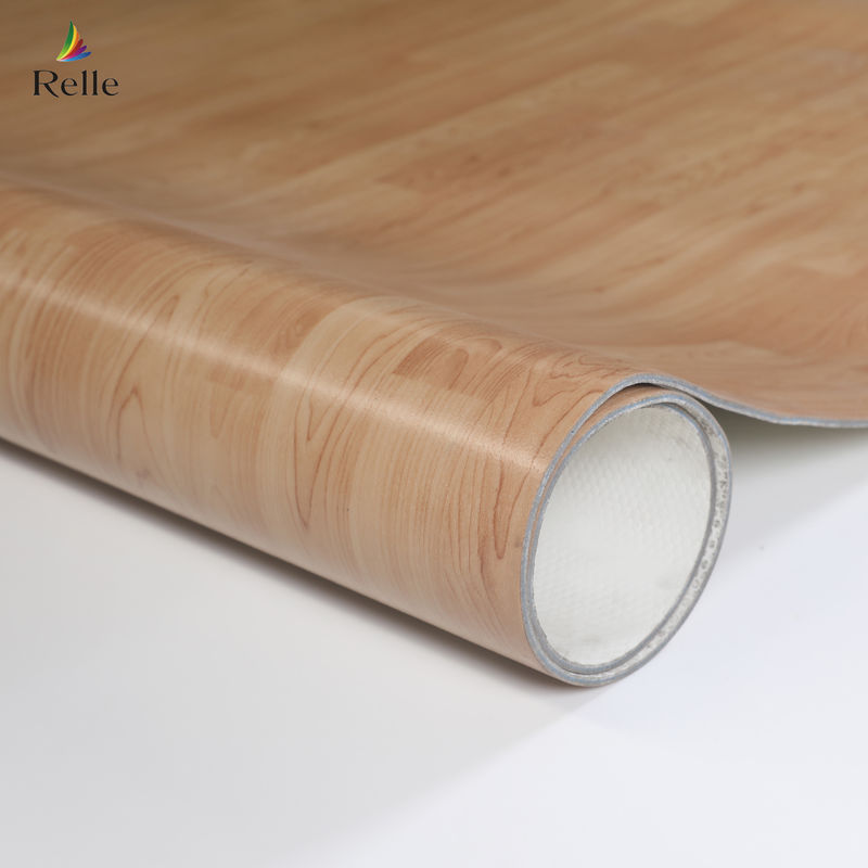 Thư viện siêu thị sàn không đồng nhất Vinyl Roll sàn màu đen CE / SGS / ISO9001