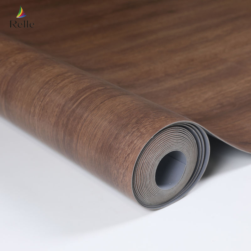 Thư viện siêu thị sàn không đồng nhất Vinyl Roll sàn màu đen CE / SGS / ISO9001