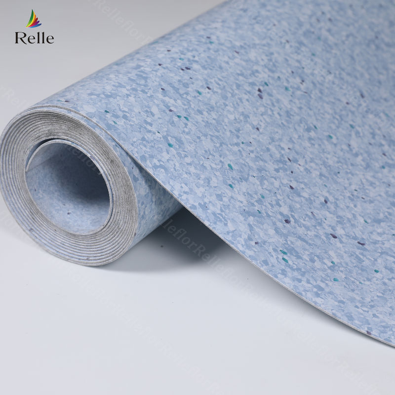 2mm dày PVC vật liệu khô trở lại nhựa Vinyl sàn cuộn cho trong nhà trong tòa nhà cao
