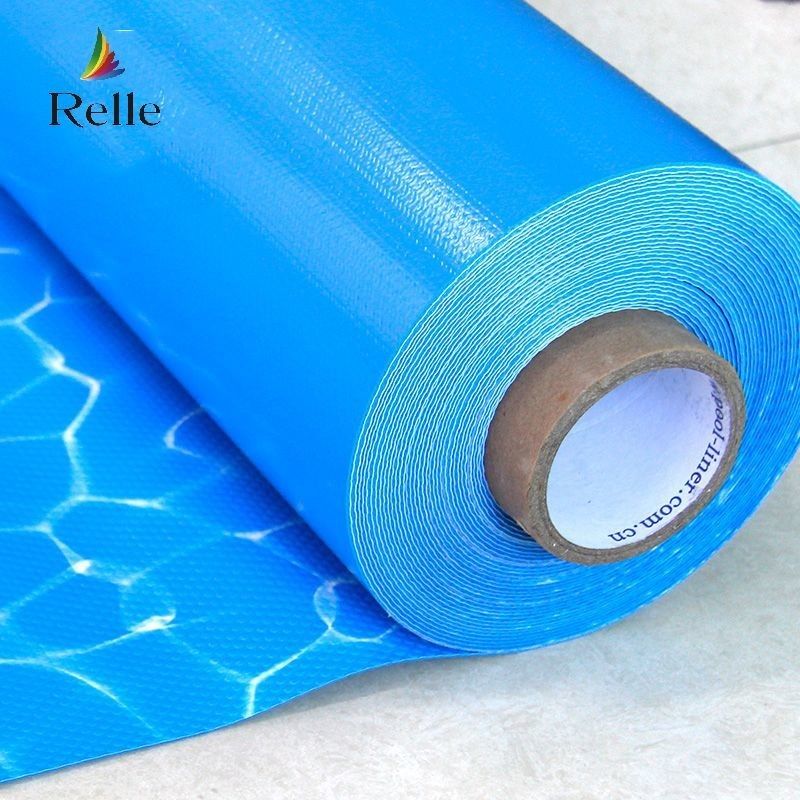 Ocean Blue PVC Pool Liner chống tia UV 1.5mm 1.2mm Liner PVC tăng cường cho hồ bơi