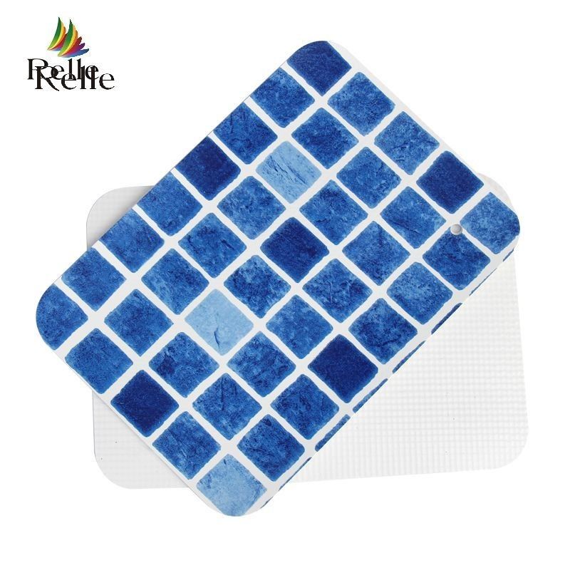 Liner hồ bơi Mosaic xanh chống nước 1.2mm 1.5mm Liner vinyl cho hồ bơi dưới lòng đất