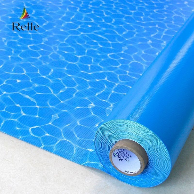 Liner hồ bơi Mosaic xanh chống nước 1.2mm 1.5mm Liner vinyl cho hồ bơi dưới lòng đất