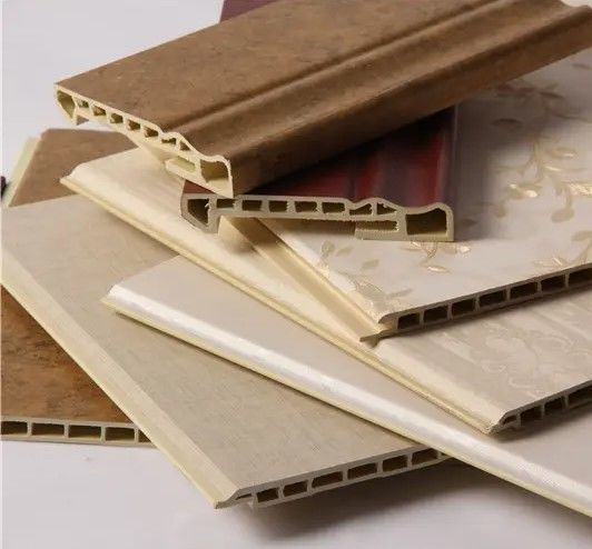 Bảng tường trang trí tích hợp với sợi tre PVC hiện đại