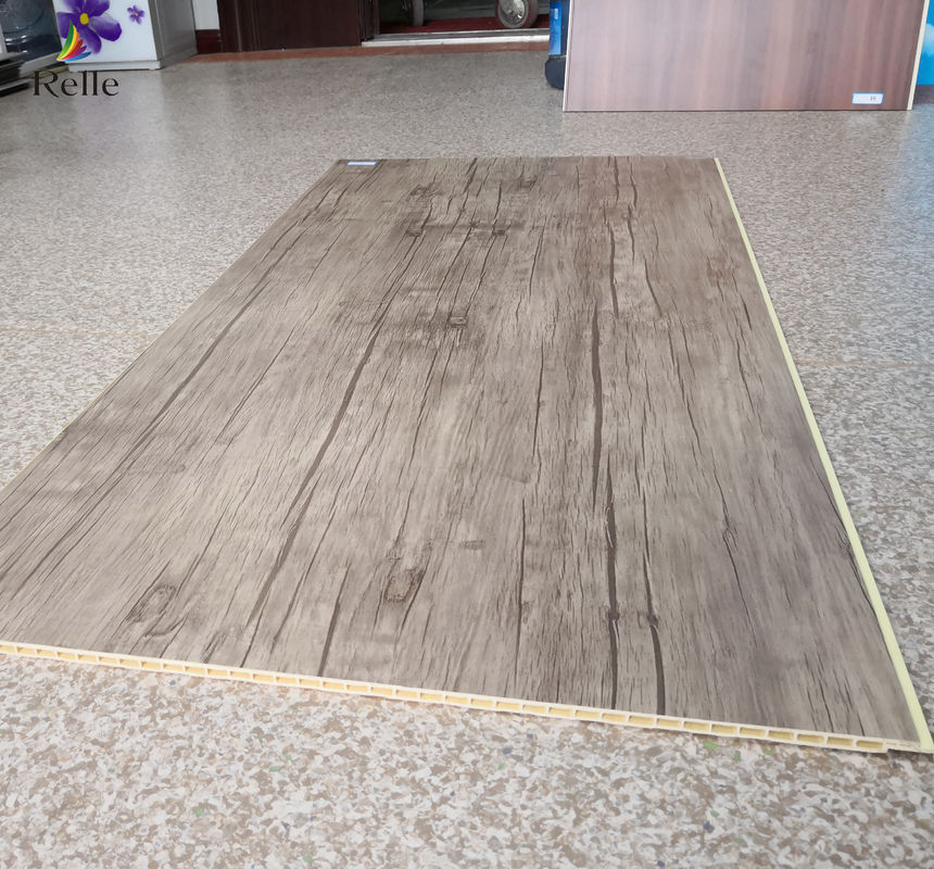 Bảng tường trang trí tích hợp với sợi tre PVC hiện đại