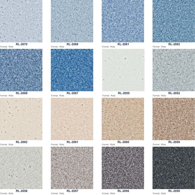 Sàn sàn đồng nhất chống trượt không trượt cho bệnh viện PVC sàn đồng nhất tấm vinyl chống tĩnh đồng nhất