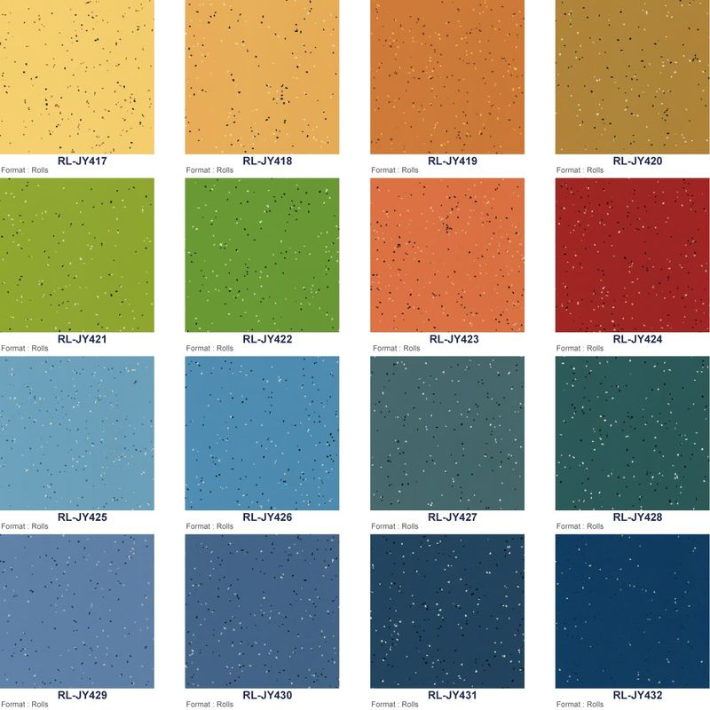 Relle cao su Vinyl sàn cuộn 2mm-5mm Độ dày sàn cao su trong nhà