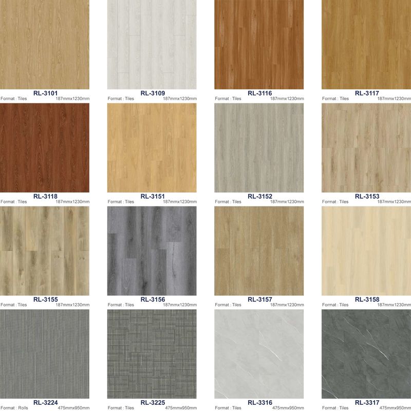 Kháng cháy sàn vinyl SPC 2mm 2.5mm 3mm chống nước sàn SPC cho nhà