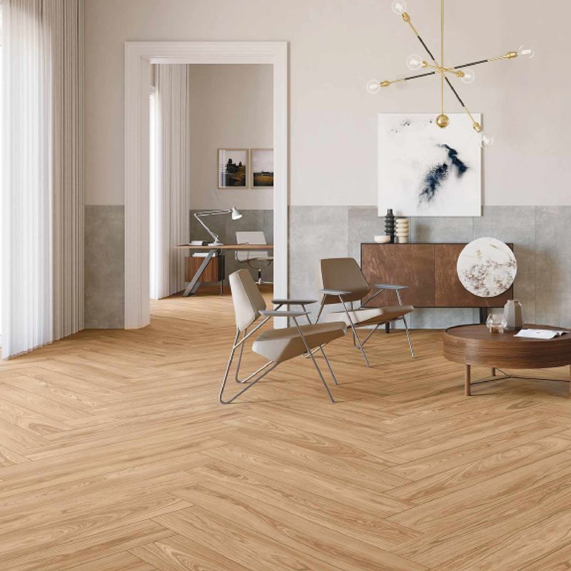 SPC sàn chống nước bền và dễ cài đặt PVC Vinyl gạch cho các khu vực giao thông cao trong môi trường thương mại