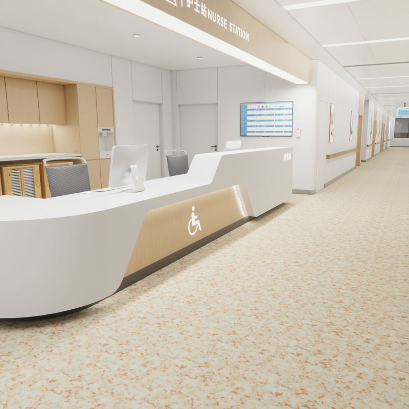 Sàn nhà không đồng nhất dễ lau chùi cho không gian bận rộn, bền, chống ố, cấu trúc đa lớp