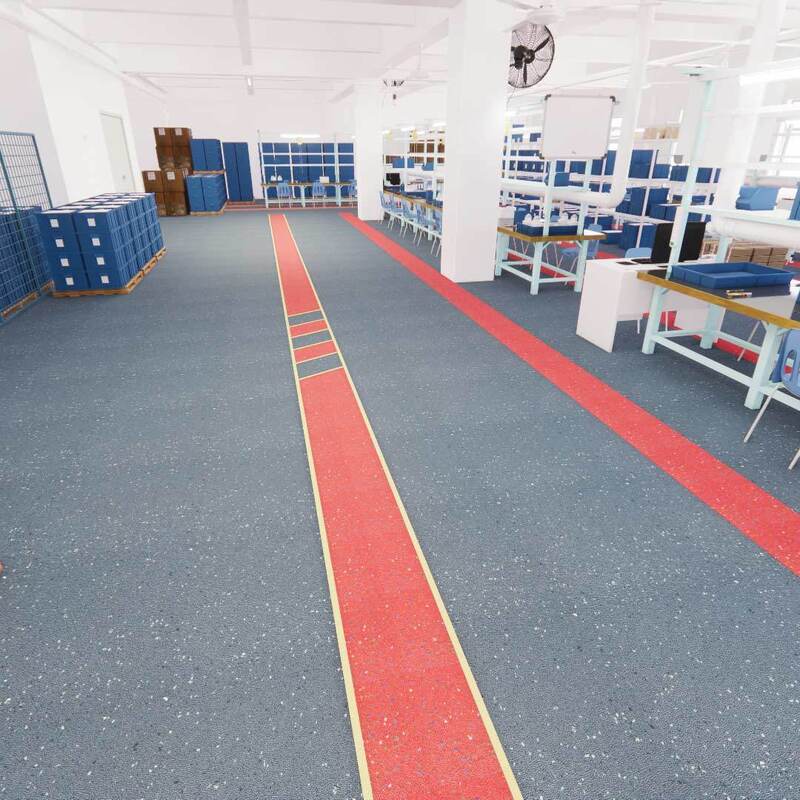 Sàn an toàn Carborundum không bụi Relle (Chống mài mòn khu vực sạch - Chống trượt - Chống cháy - Thân thiện với môi trường)