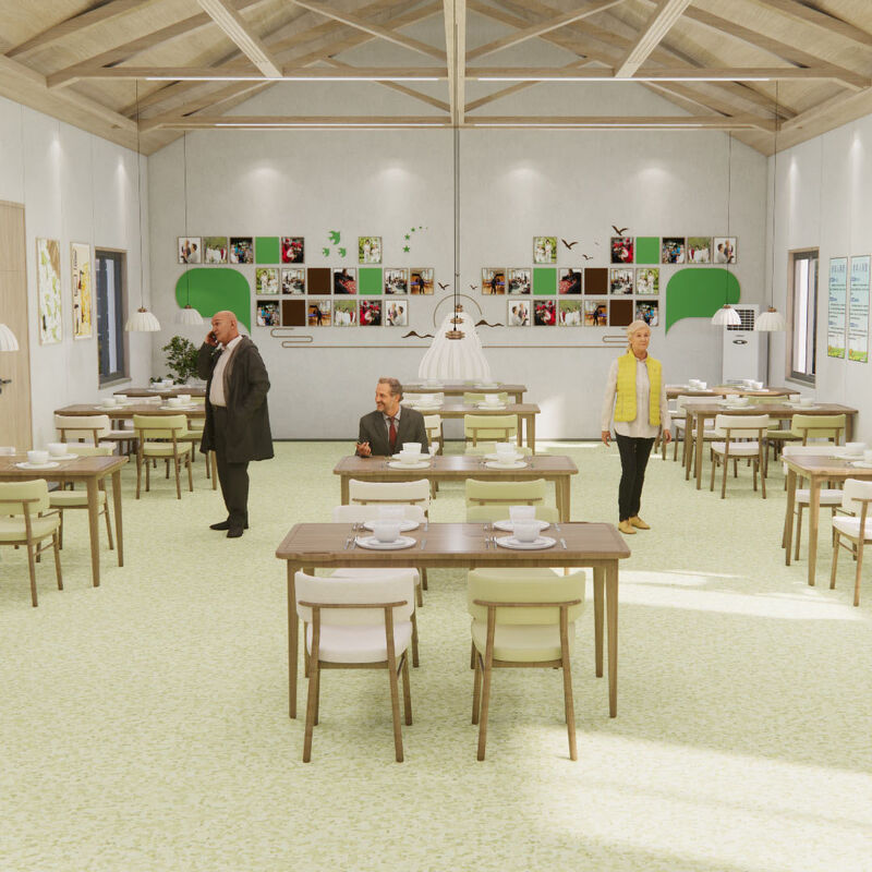 Sàn đồng nhất chịu va đập với bề mặt chống xước cho phòng bệnh nhân viện dưỡng lão