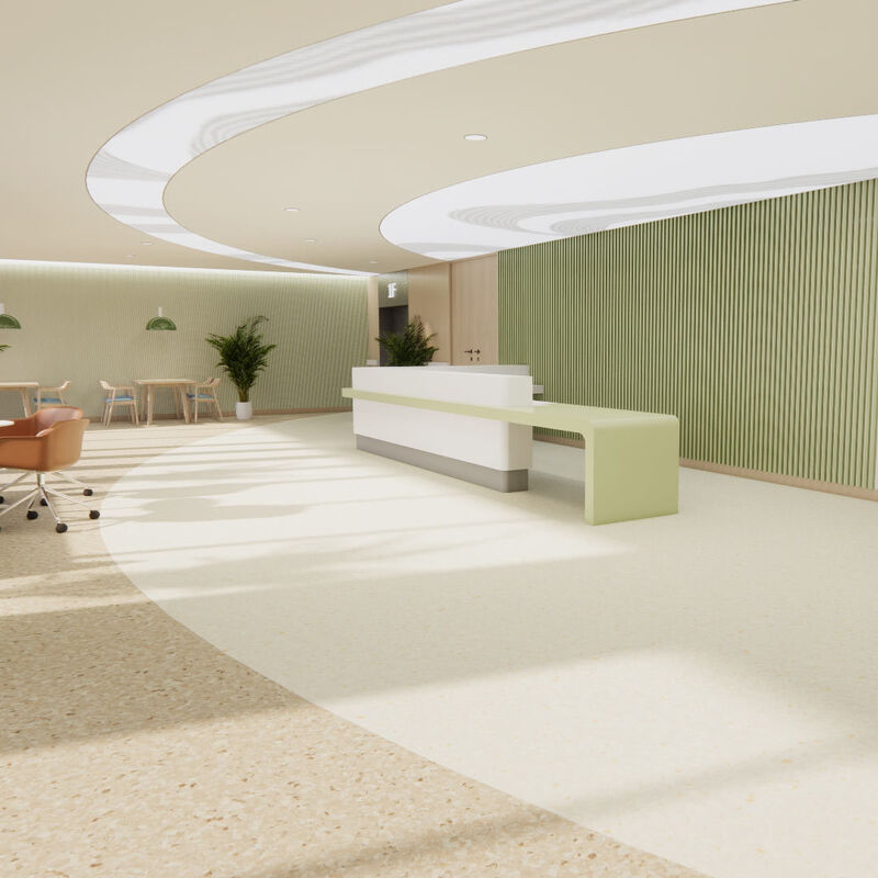 Sàn Vinyl Đồng nhất Không Mối nối Kháng Hóa chất được Thiết kế cho Nhu cầu Vệ sinh của Viện Dưỡng lão