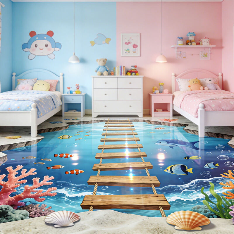 Sàn trang trí 3D tùy chỉnh cao cấp cho phòng theo chủ đề