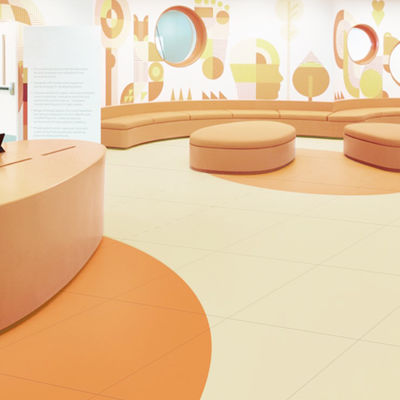 Được phê duyệt bởi EN ISO 24340 RELLE LVT Substrate với lớp chống mòn dày 2,5 mm